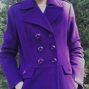 Purple Nordstrom Pea Coat